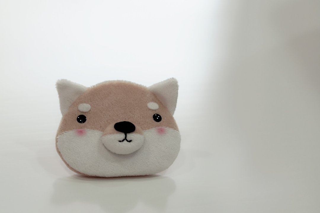 Bucute小柴护身符.御守套/宝宝专用/手工制作/弥月礼物 - 满月礼盒 - 聚酯纤维 白色
