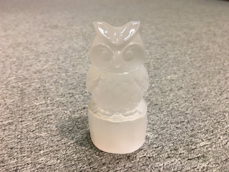 透石膏猫头鹰 - 摆饰 - 其他材质 