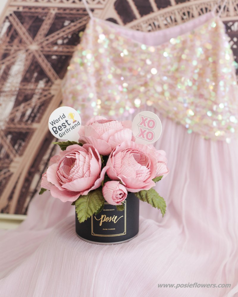 PINK QUEEN ROSE - Aromatic Small Gift Box - 摆饰 - 纸 粉红色