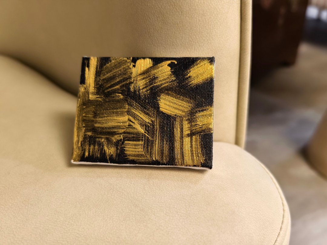 迷你挂画/金色画/无框画/抽象画/装饰画/色彩画 - 海报/装饰画/版画 - 棉 