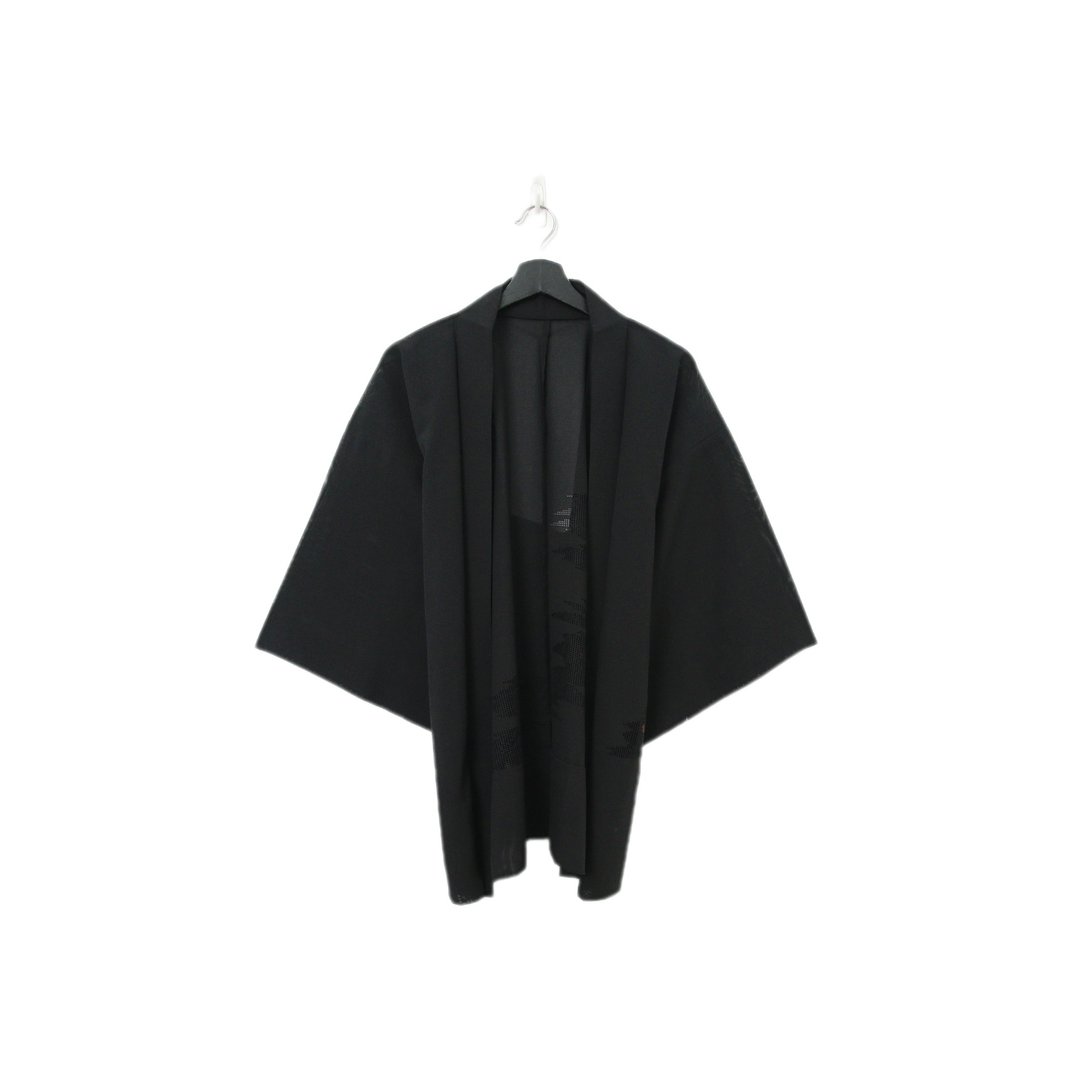 Back to Green-日本透肤羽织 缕空织 破裂 tf-33/vintage kimono - 女装休闲/机能外套 - 丝．绢 