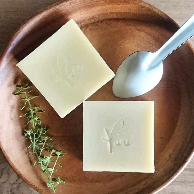 Pure纯粹手工皂-橄榄蜂蜜马赛皂(无香) - 肥皂/手工皂 - 植物．花 橘色