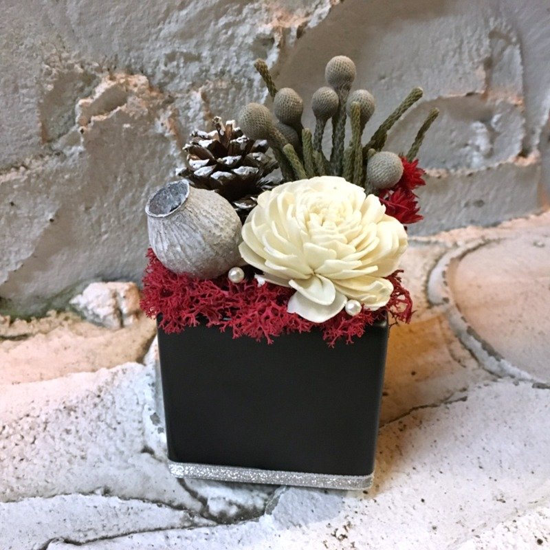 海底珊瑚- X'mas质感桌花 干燥花 交换礼物  扩香花 - 植栽/盆栽 - 植物．花 