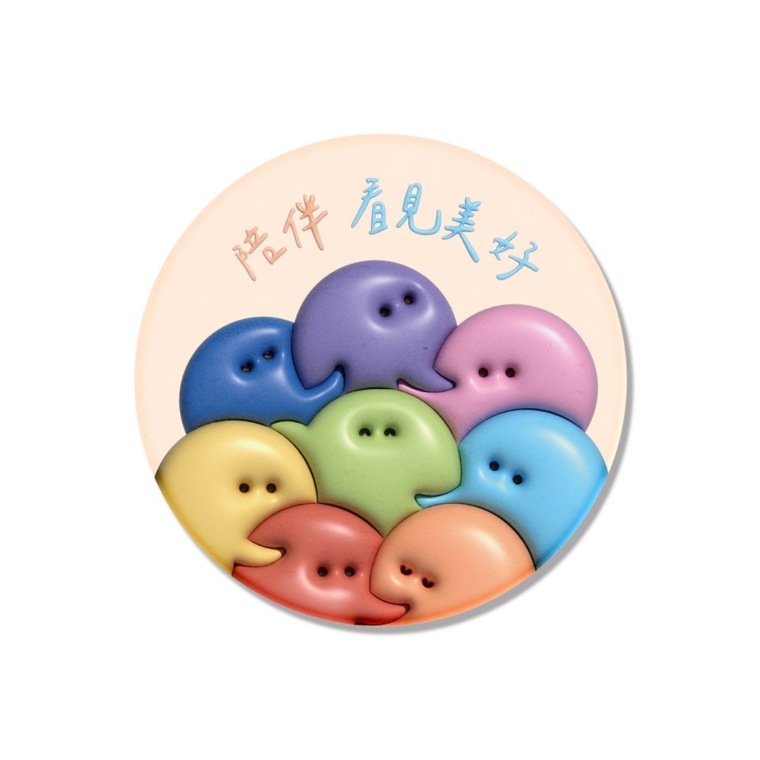 【25周年陪伴泡泡 】 陶瓷吸水杯垫 - 杯垫 - 其他材质 