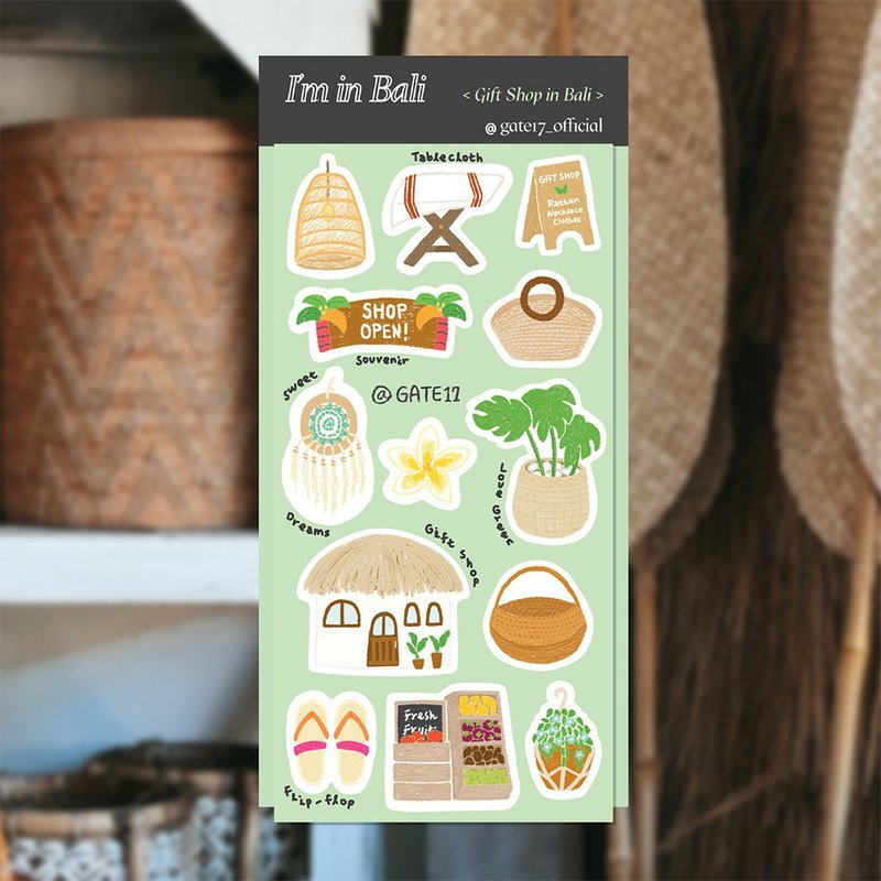 纪念品商店 - 贴纸 - 纸 多色