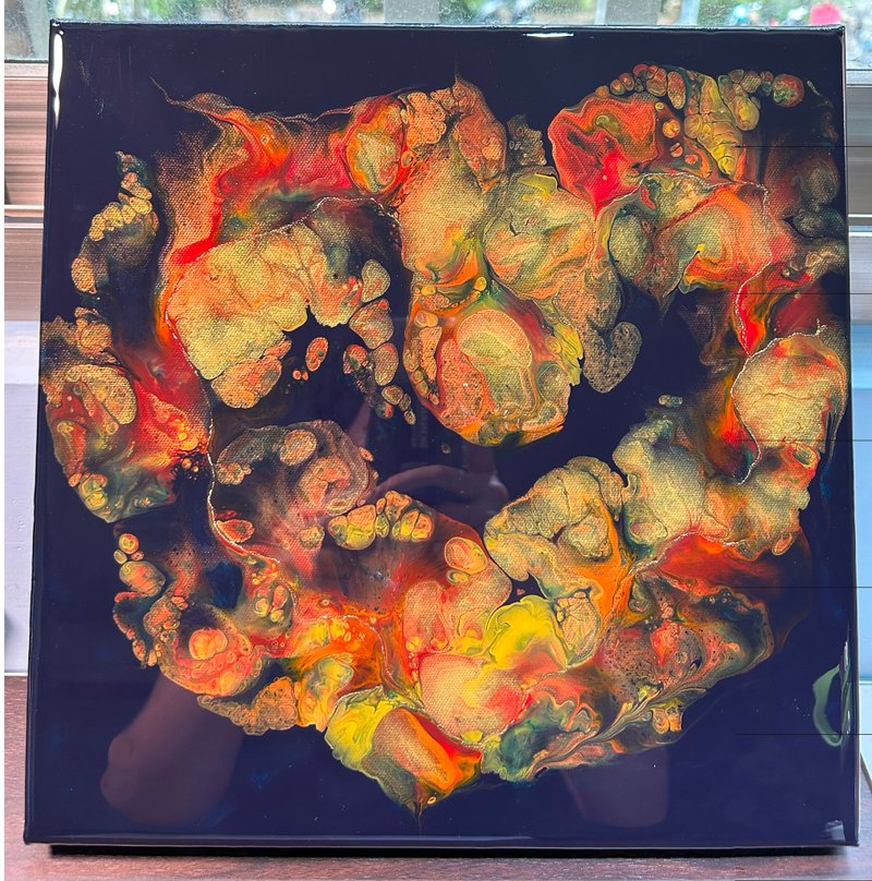 【爱的光芒】无框抽象画 - 海报/装饰画/版画 - 颜料 多色