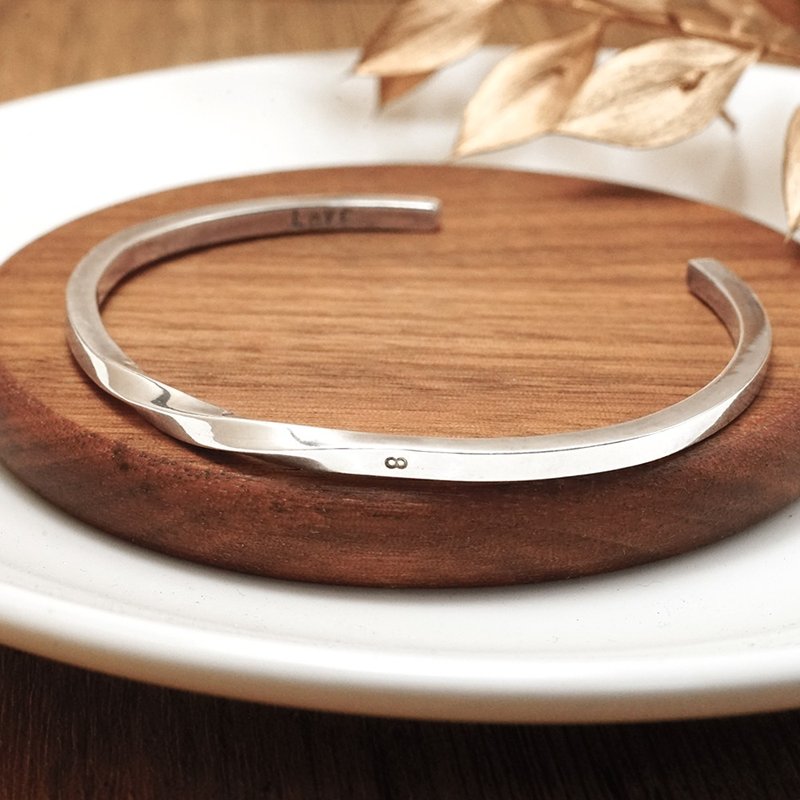 几何方扭手环 银饰体验课 ART64永和店 银饰手作 文化币 - 金工/饰品 - 纯银 