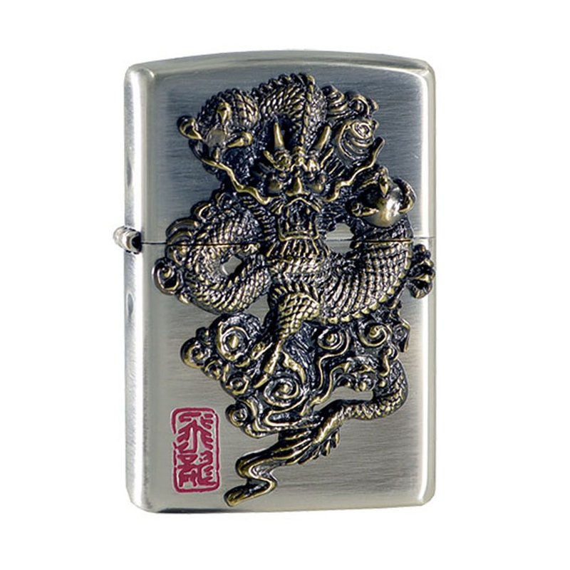 【ZIPPO官方授权】锐气龙珠飞龙防风打火机 ZA-2-59C - 其他 - 铜/黄铜 