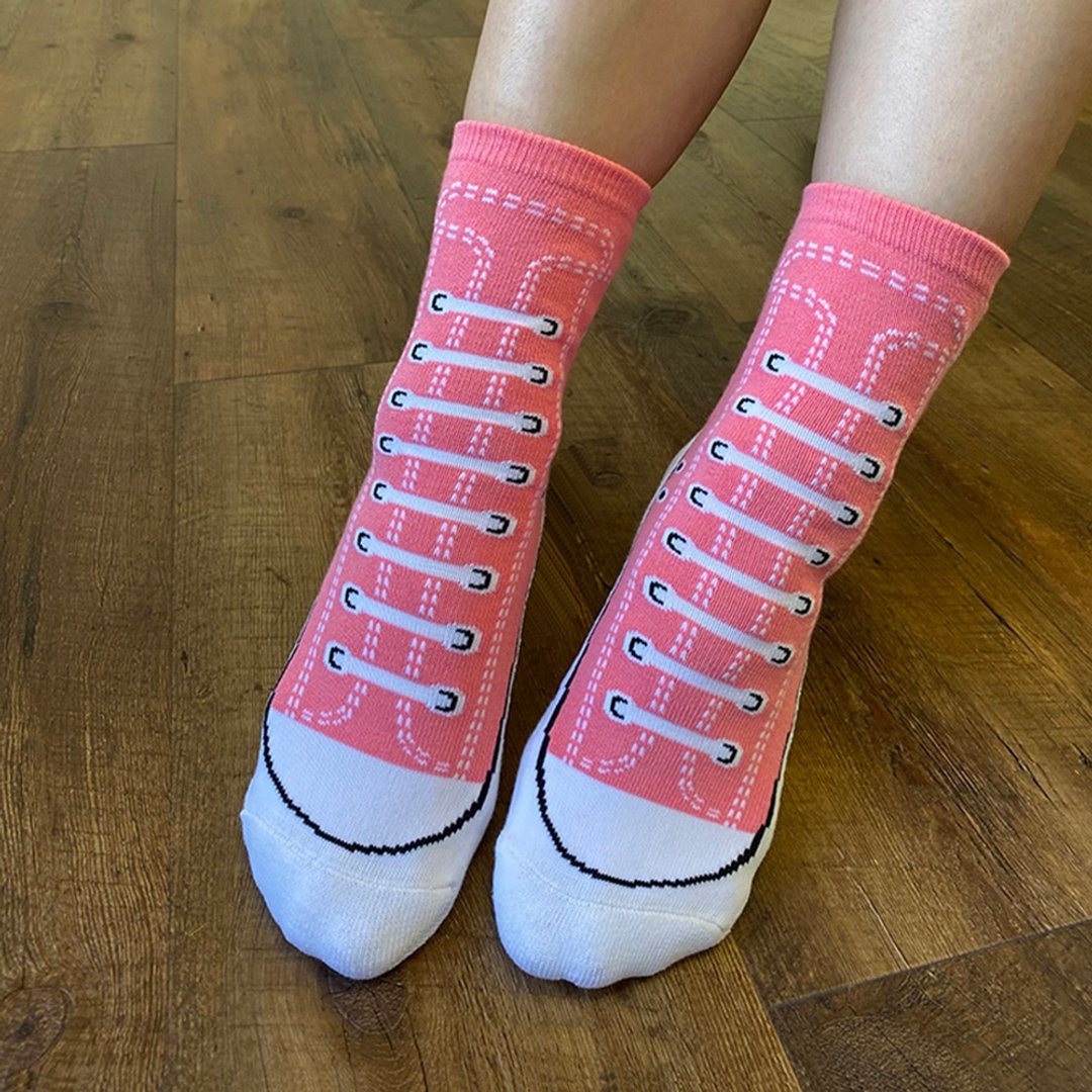 推荐【SOCKS鞋型袜】PINK LADY│中筒袜 男袜 女袜 | 交换礼物 - 袜子 - 其他材质 粉红色