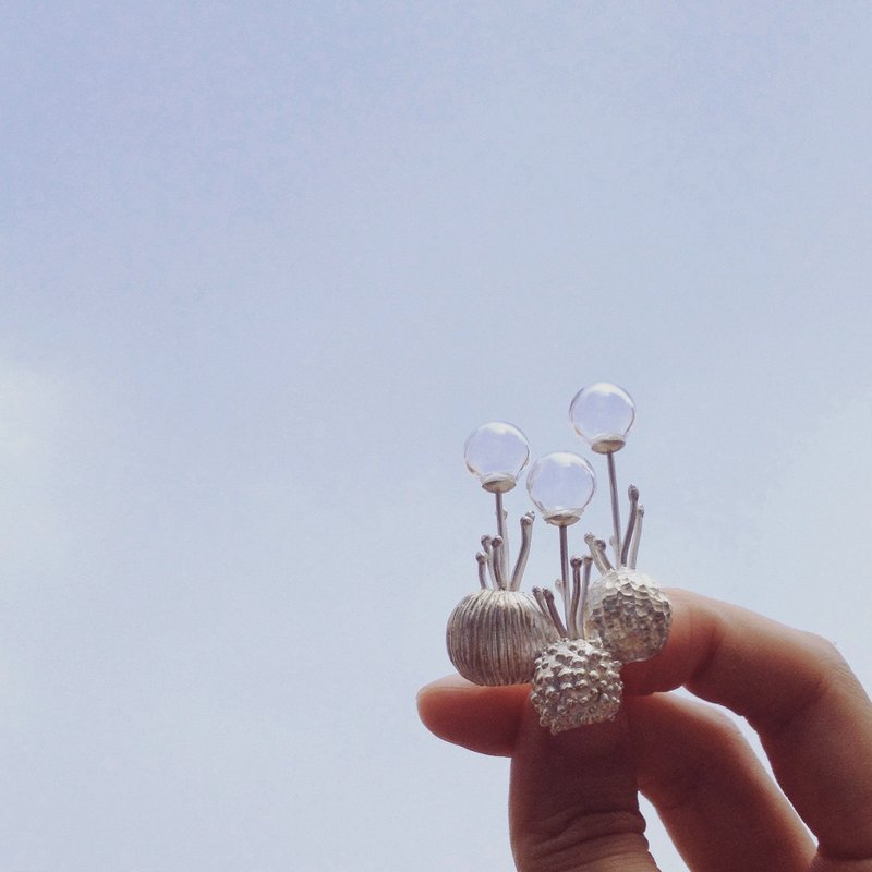 有机体 Organism系列 纯银胸针 - 胸针 - 纯银 银色