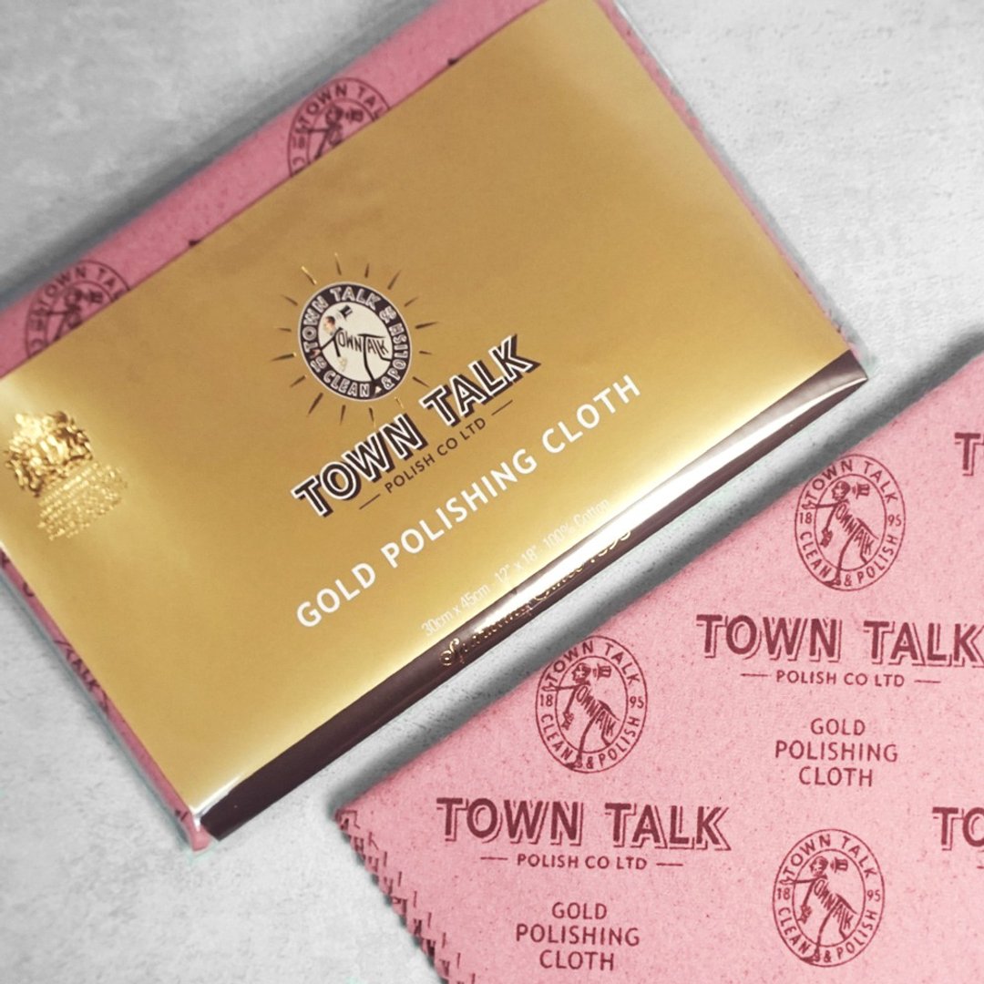 Town Talk 英国制金器拭亮布 (大) 擦金布 拭金布 黄金白金 K 金清洁 - 其他 - 棉 红色