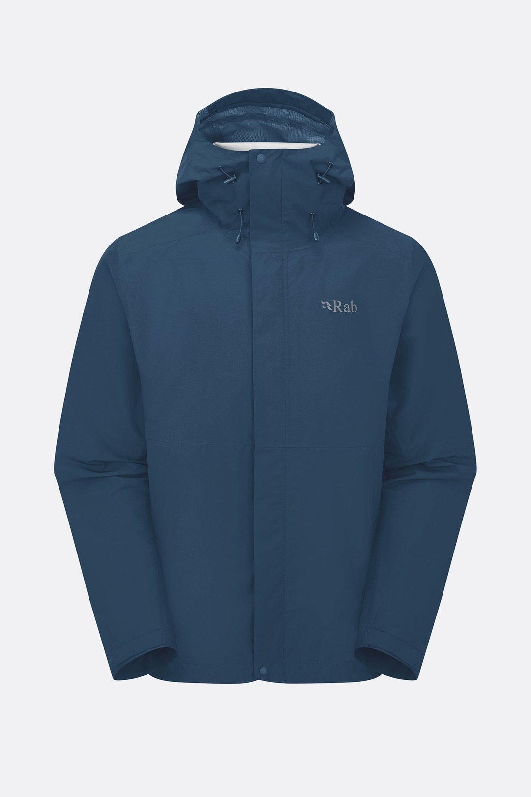 【Rab】Men's Downpour Waterproof Jacket 轻量防风防水连帽外套 - 男装运动衣 - 聚酯纤维 蓝色
