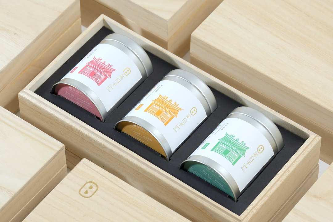 【茶包礼盒】城隍庙1821 小桐木礼盒 | 3罐入 伴手礼/企业赠礼 - 茶 - 新鲜食材 银色