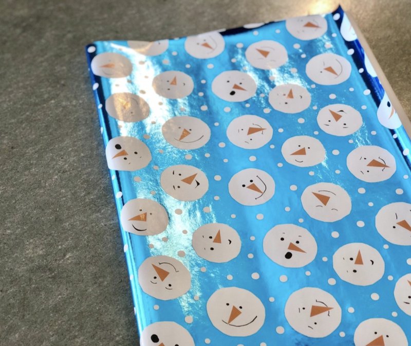 发亮的雪人 /金箔纸/瑞士包装纸 - 包装材料 - 纸 多色