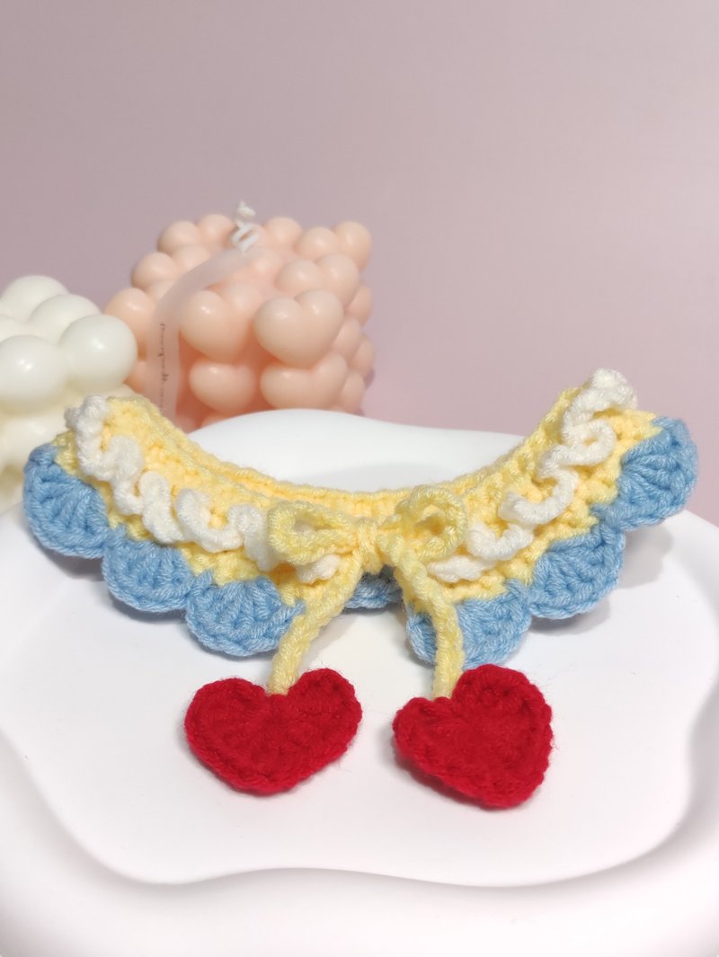 (甜心宝贝) 手制宠物颈带/颈圈 针织|钩针 - 项圈/牵绳 - 棉．麻 多色