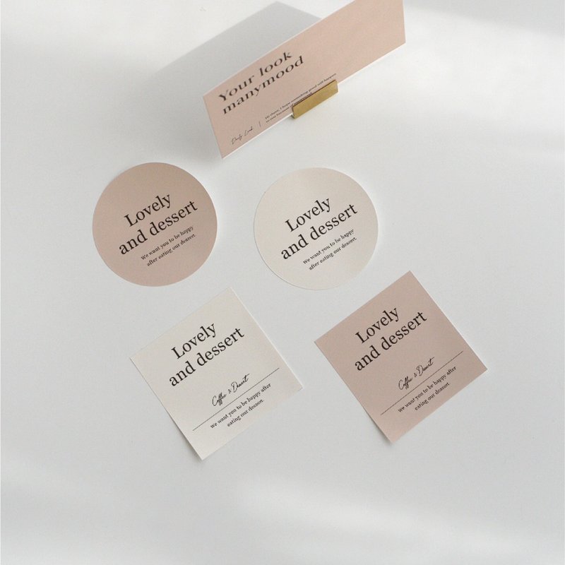 【订制】目光包装贴纸 (6色) - 可定制颜色/内容 - 贴纸 - 纸 多色