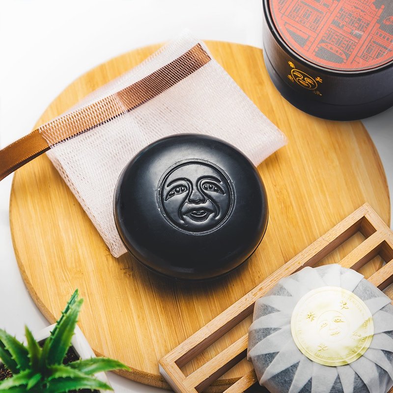 梦中筑炭净颜皂 . 孟宗竹炭控油肌【大春炼皂DACHUN】100g - 脸部清洁/卸妆用品 - 植物．花 黑色