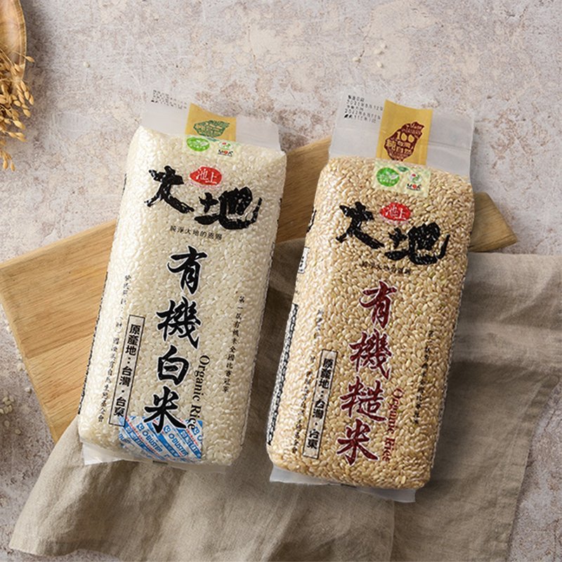 【共好粮仓】 池上米 大地有机米经典组合 - 五谷杂粮/米 - 新鲜食材 白色