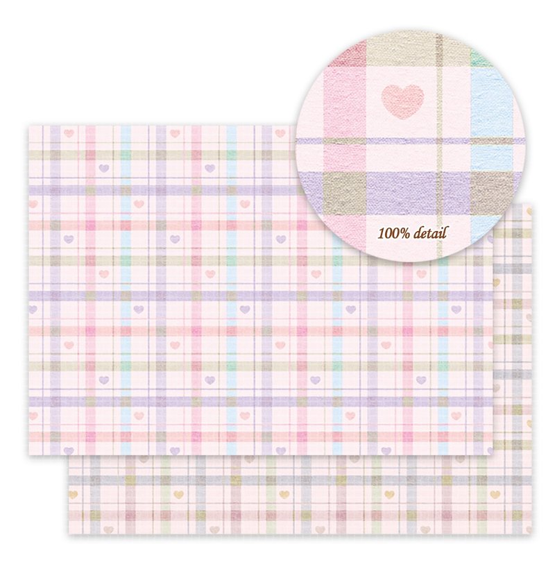 粉色爱心 包装纸 / 手帐纸 / 25张 A4尺寸 - 其他 - 纸 