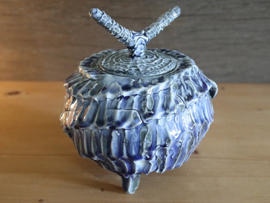 柴烧茶仓_G02 - 茶具/茶杯 - 瓷 蓝色