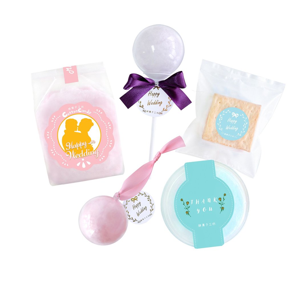 【绵菓子】棉花糖婚礼试吃(五种口味/样式) - 零食/点心 - 其他材质 粉红色
