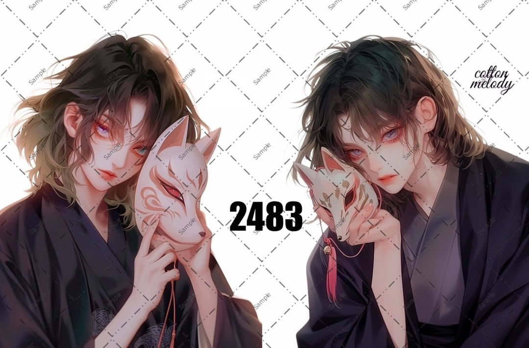原厂贴纸 no.2483 人物贴纸 原创贴纸 原创人物贴纸 装饰贴纸 棉旋律 - 贴纸 - 纸 