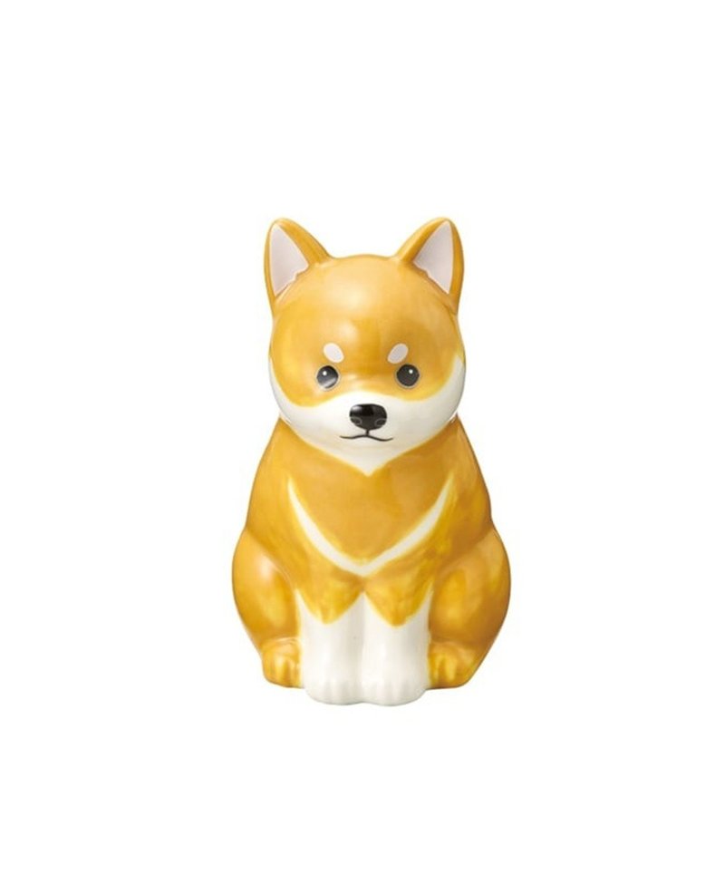 日本Magnets可爱动物系列造型陶瓷笔筒花瓶摆饰(柴犬) - 花瓶/陶器 - 瓷 橘色