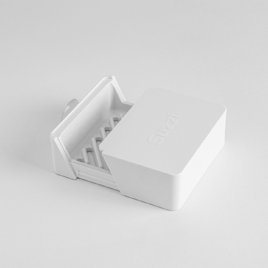 Suzzi 会呼吸的速携皂盒 希腊白 - 收纳用品 - 塑料 白色