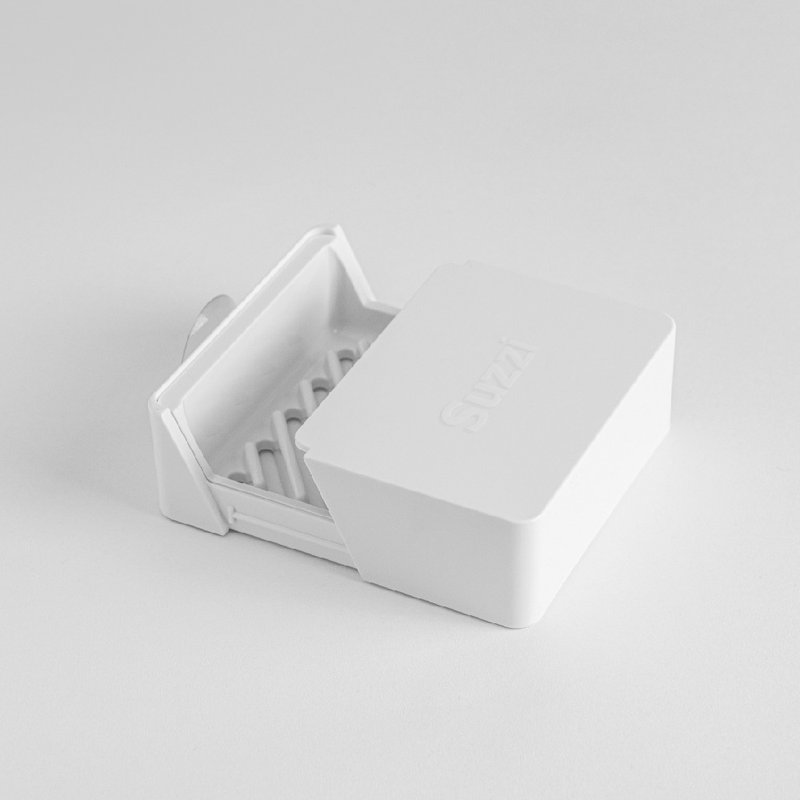Suzzi 会呼吸的速携皂盒 希腊白 - 收纳用品 - 塑料 白色