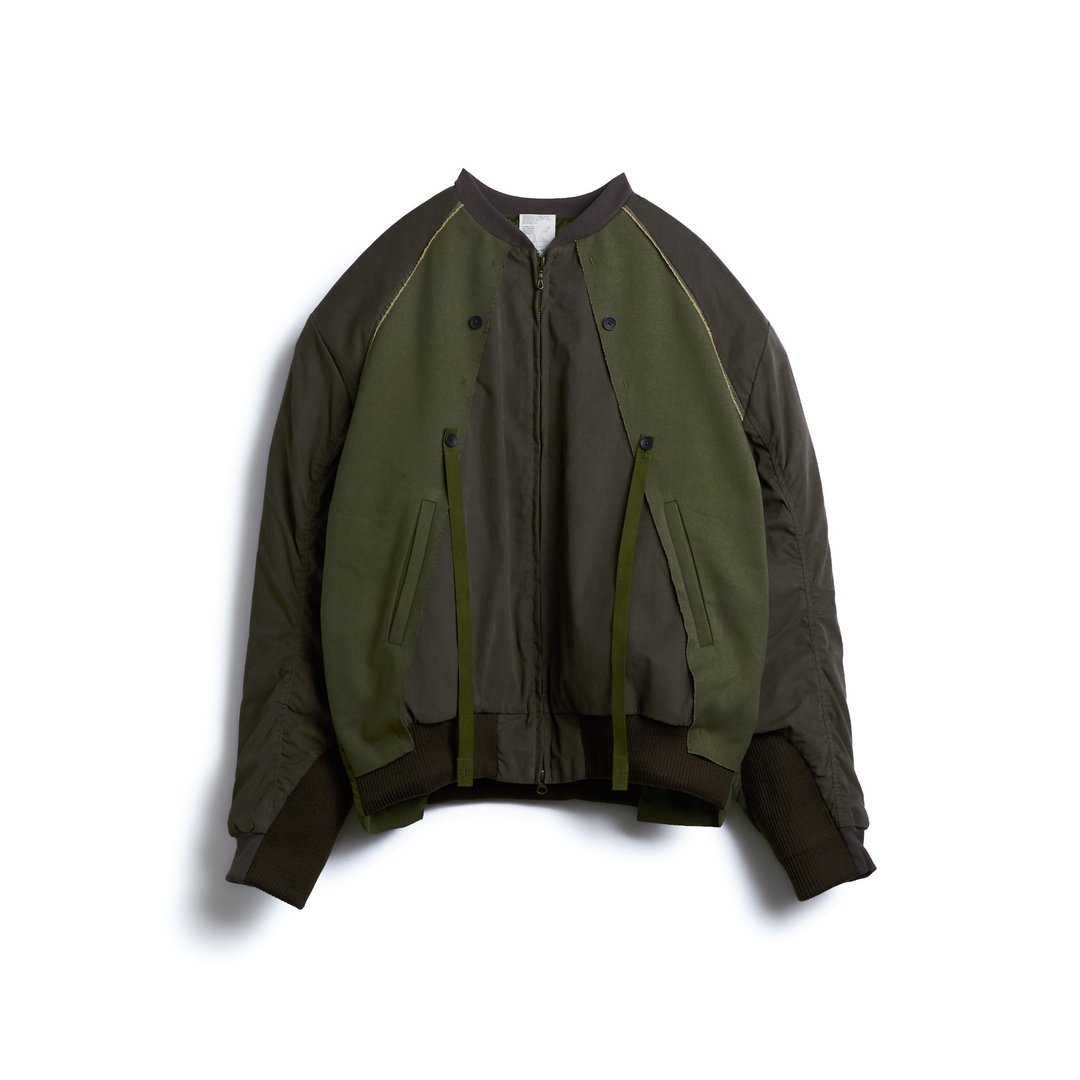 Bomber Jacket - 男装外套 - 棉 卡其色