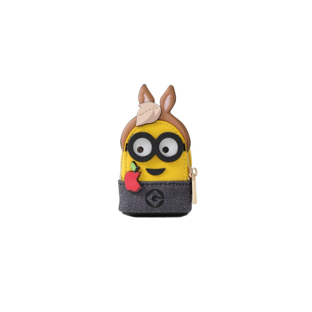Minions 小马织物镶牛皮革迷你侧孭袋 - 侧背包/斜挎包 - 真皮 黄色