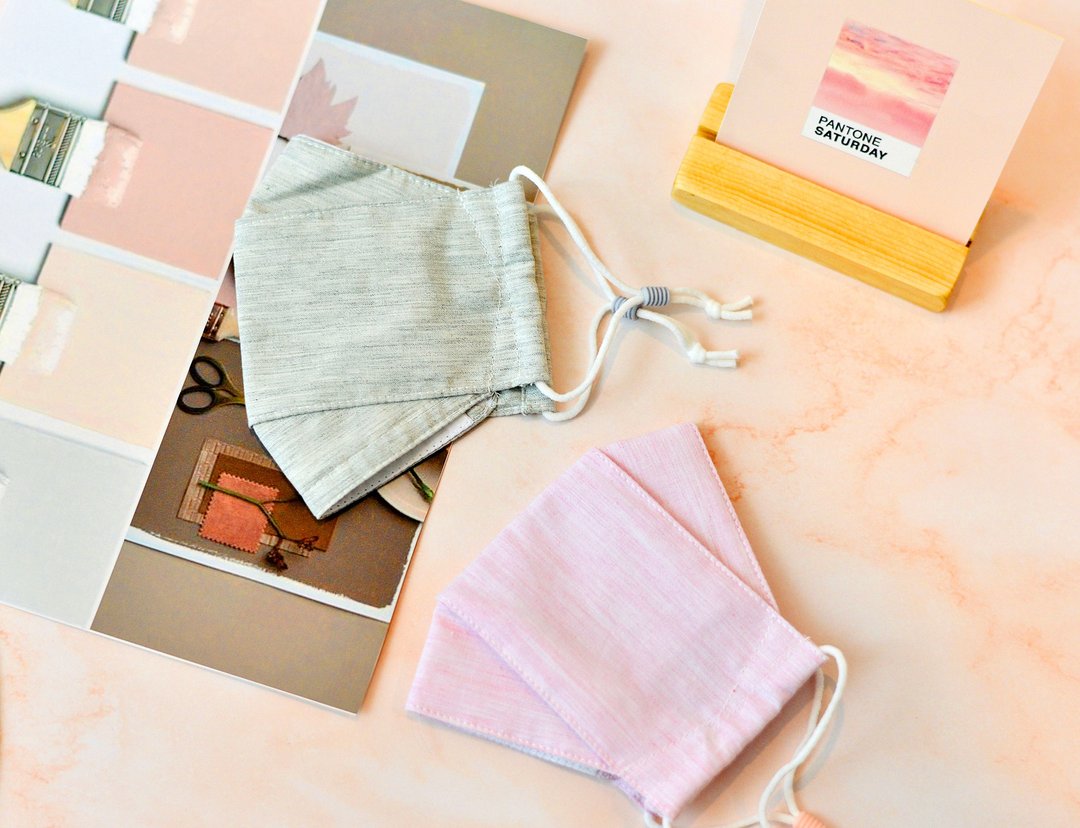 Ivory Super Soft Facemask  - handmade 4 layers 100% double yarn cotton - 口罩 - 棉 