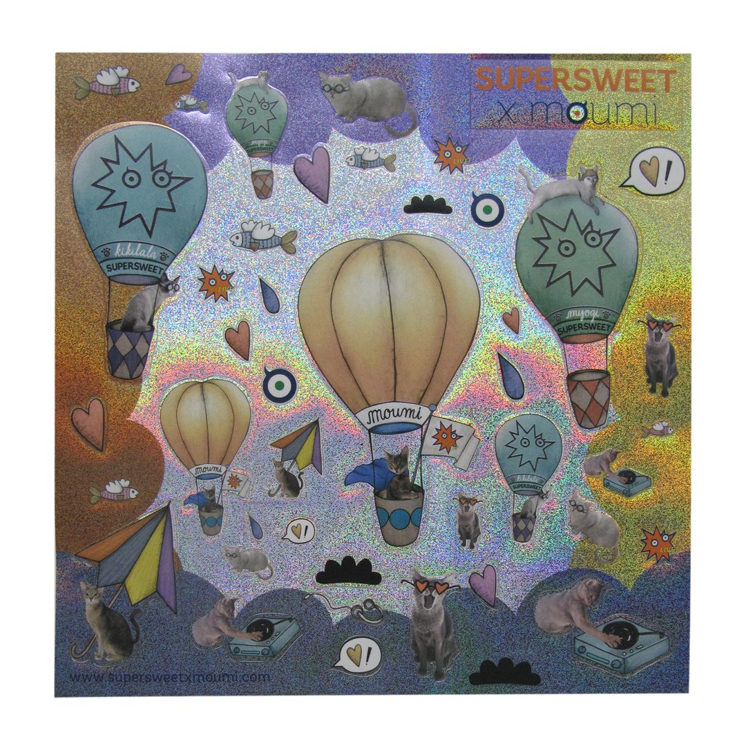 环游世界插画贴纸 - 贴纸 - 塑料 银色