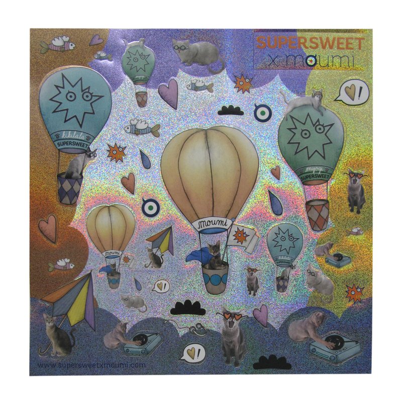 环游世界插画贴纸 - 贴纸 - 塑料 银色