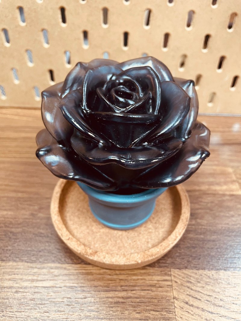 送一颗黑玫瑰 - 干燥花/捧花 - 树脂 黑色