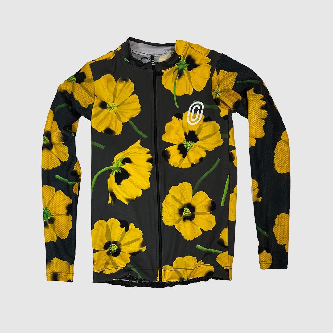 【Ostroy】YELLOW POPPIES LIGHTWEIGHT LONG-SLEEVE JERSEY_长袖 - 自行车/周边 - 聚酯纤维 