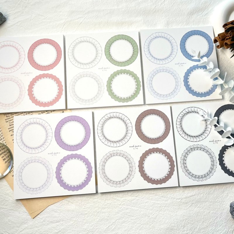 圆框便笺簿 - 贴纸 - 其他材质 多色