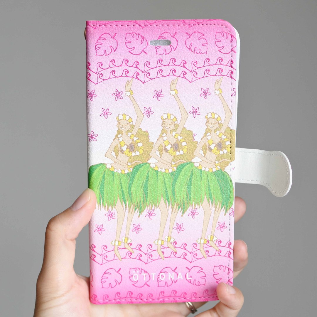 Hawaiian Hula Pink Book Type iPhone Case - 其他 - 其他材质 粉红色