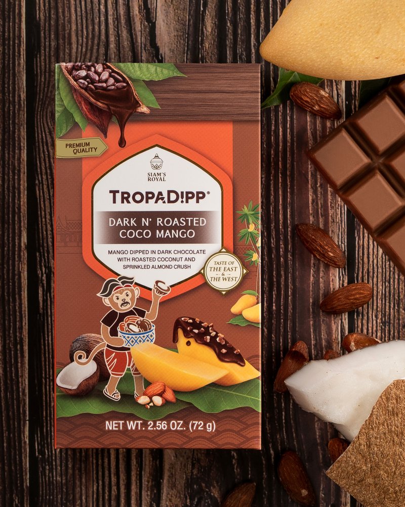 Siam's Royal 黑朱古力芒果干 - 零食/点心 - 塑料 咖啡色