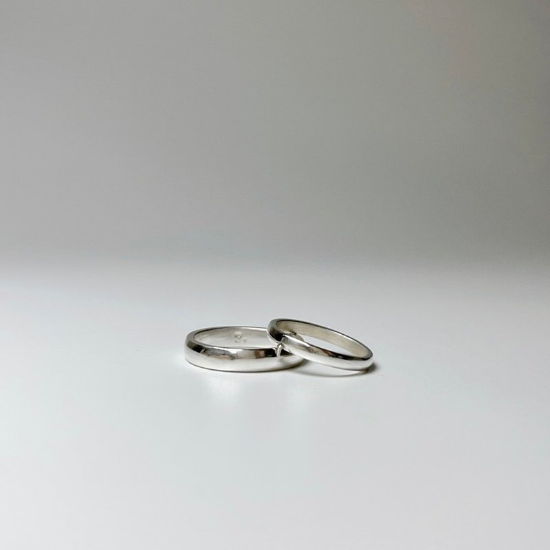 桃园/台北【素面圆戒指 - 999纯银】戒指 DIY 手作婚戒 单只 - 金工/饰品 - 纯银 