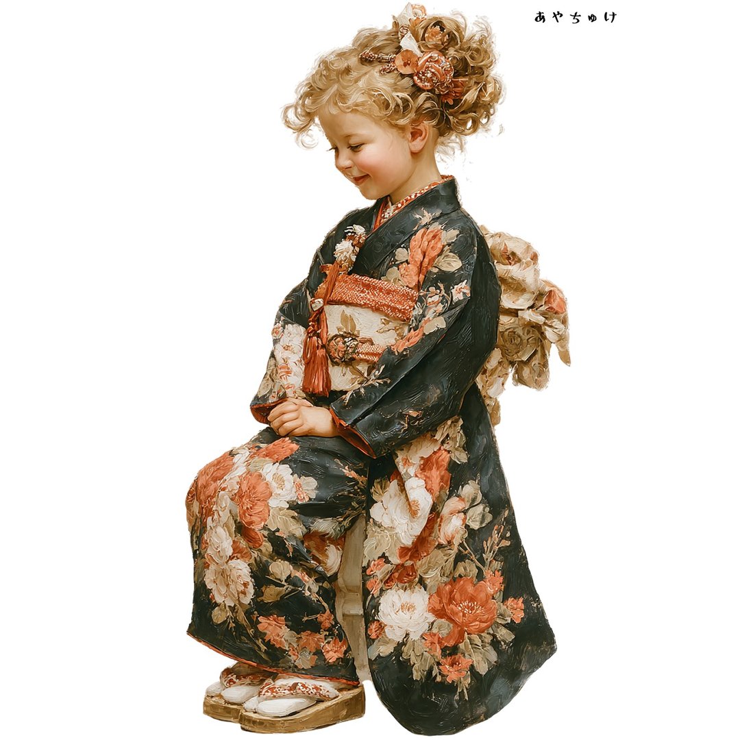 【12月新品4】07-114-0094 人物贴纸 和服复古 - 贴纸 - 纸 