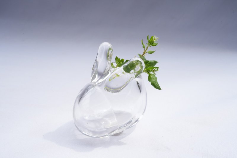 兔子花瓶/1 - 花瓶/陶器 - 玻璃 透明