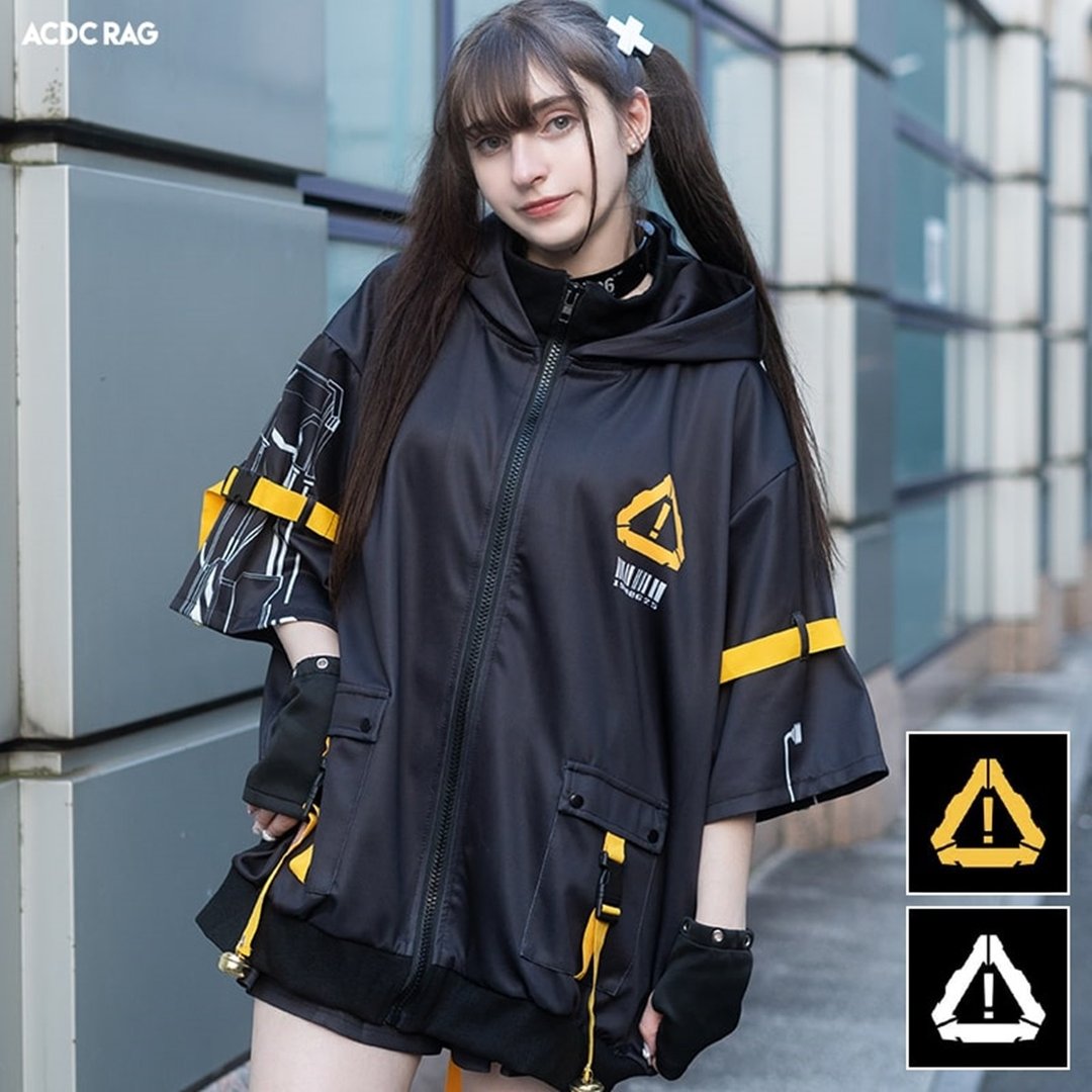 错误代码猫耳朵宽松长袖短袖连帽外套ACDC RAG台湾代理JA0593 - 女装上衣 - 聚酯纤维 