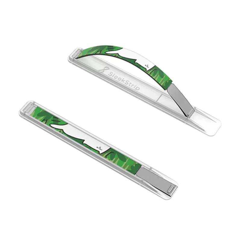 SleekGrip握带手机支架/指环(超轻量/可换弹带)纯粹白x透明框 - 手机配件 - 塑料 透明