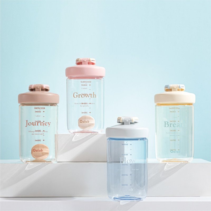 律动蛋白摇摇杯 500ML - 水瓶/水壶 - 塑料 粉红色