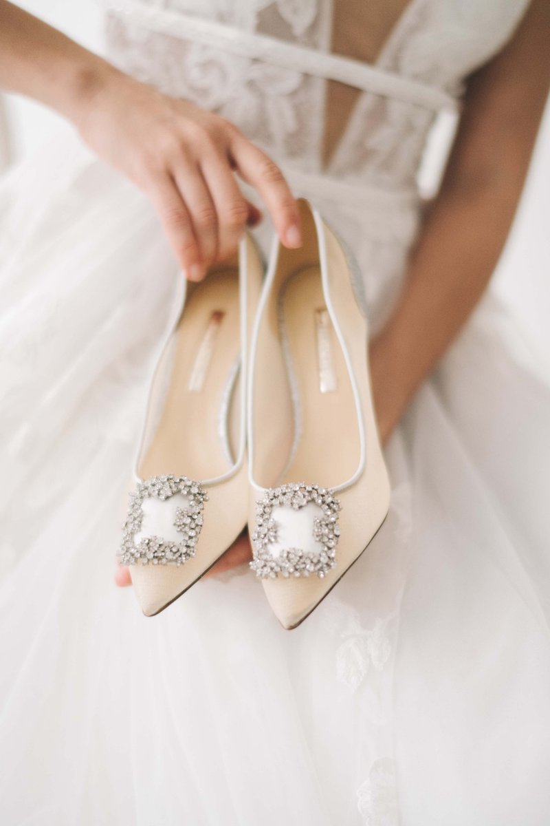 75mm Amelia 高跟鞋 - 高跟鞋 - 真皮 银色