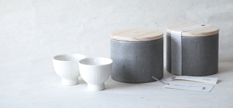 【 第二卷 | 对饮茶酒 】小杯一对 - 酒杯/酒器 - 陶 白色