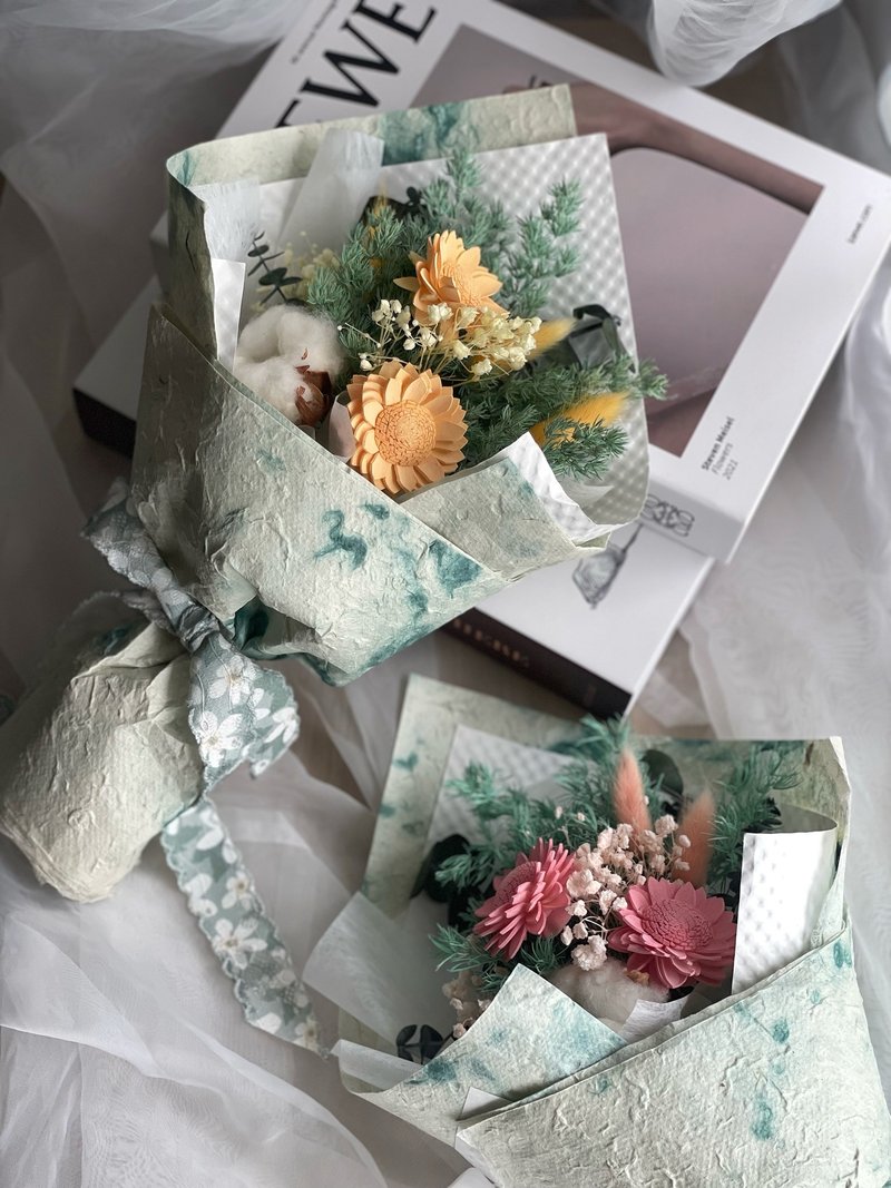 毕业花束/干燥花花束/向日葵花束/索拉花花束/永生花花束 - 干燥花/捧花 - 植物．花 