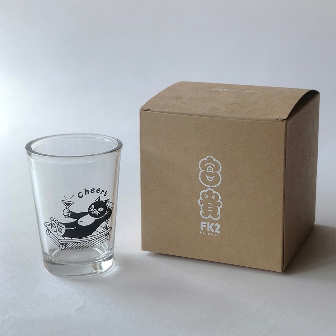 富贵手工绢印热炒杯 - 酒杯/酒器 - 玻璃 