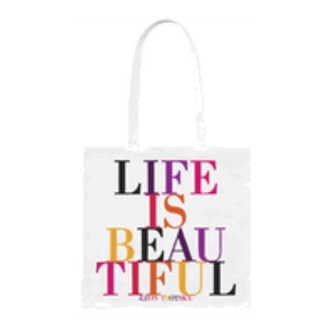 Life Is Beautiful 帆布袋 - 侧背包/斜挎包 - 棉 多色